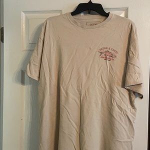 Khaki ocean coast T-shirt